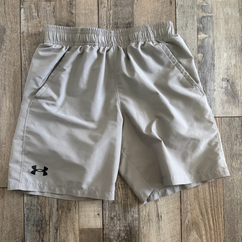 Boys Khaki Under Armour shorts